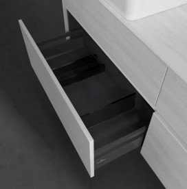 Тумба под раковину Villeroy & Boch Collaro 160х50 см с подсветкой ДСП белое дерево C052B0E8