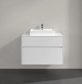 Тумба під раковину Villeroy&Boch Collaro 80х50 см ДСП білий матовий C06900MS