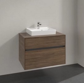 Тумба під раковину Villeroy & Boch Collaro 80х50 см ДСП дуб аризона C06900VH