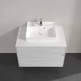 Тумба под раковину Villeroy & Boch Collaro 80х50 см ДСП белое дерево C06900E8