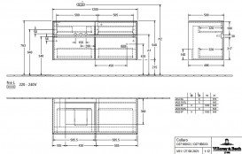 Тумба под раковину Villeroy & Boch Collaro 120х50 см ДСП каменный дуб C07100RK