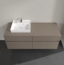 Тумба под раковину Villeroy & Boch Collaro 140х50 см ДСП трюфель серый C07400VG