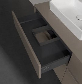Тумба под раковину Villeroy & Boch Collaro 140х50 см ДСП трюфель серый C07400VG