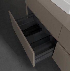 Тумба под раковину Villeroy & Boch Collaro 140х50 см ДСП трюфель серый C07400VG