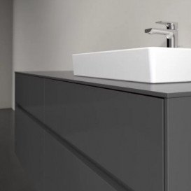 Тумба під раковину Villeroy&Boch Collaro 140х50 см МДФ глянсовий сірий C07500FP