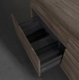 Тумба під раковину Villeroy & Boch Collaro 140х50 см ДСП кам'яний дуб C07500RK