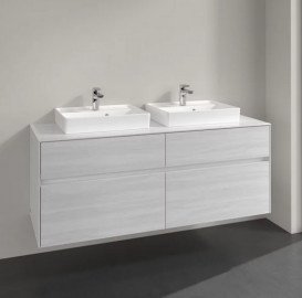 Тумба под раковину Villeroy & Boch Collaro 140х50 см ДСП белое дерево C07600E8