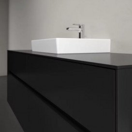 Тумба под раковину Villeroy & Boch Collaro 160х50 см МДФ черный матовый лак C07700PD