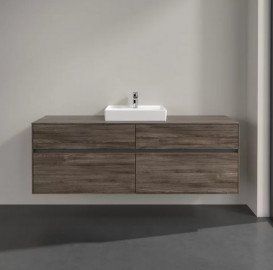 Тумба під раковину Villeroy & Boch Collaro 160х50 см ДСП кам'яний дуб C07700RK