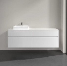 Тумба под раковину Villeroy & Boch Collaro 160х50 см МДФ глянцевый белый C07800DH