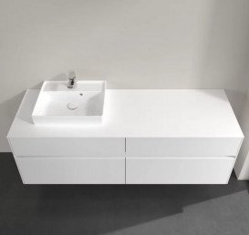 Тумба под раковину Villeroy & Boch Collaro 160х50 см МДФ глянцевый белый C07800DH