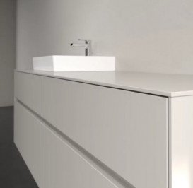 Тумба під раковину Villeroy&Boch Collaro 160х50 см ДСП м'який сірий C07800VK