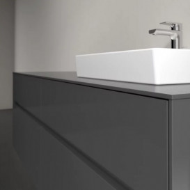 Тумба під раковину Villeroy&Boch Collaro 160х50 см МДФ глянсовий сірий C07900FP
