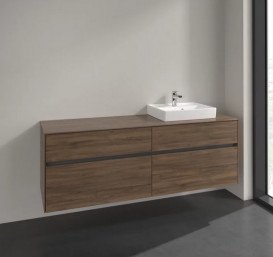 Тумба під раковину Villeroy & Boch Collaro 160х50 см ДСП дуб аризона C07900VH