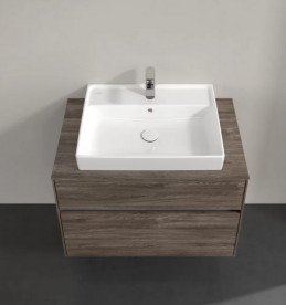 Тумба под раковину Villeroy & Boch Collaro 80х50 см ДСП каменный дуб C08000RK