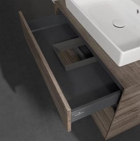 Тумба под раковину Villeroy & Boch Collaro 80х50 см ДСП каменный дуб C08000RK