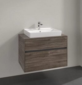 Тумба под раковину Villeroy & Boch Collaro 80х50 см ДСП каменный дуб C08000RK