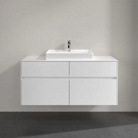 Тумба під раковину Villeroy&Boch Collaro 120х50 см МДФ глянсовий білий C08100DH