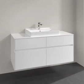 Тумба під раковину Villeroy&Boch Collaro 120х50 см МДФ глянсовий білий C08100DH