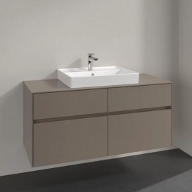 Тумба під раковину Villeroy & Boch Collaro 120х50 см ДСП сірий трюфель C08100VG