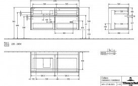 Тумба под раковину Villeroy & Boch Collaro 120х50 см ДСП дуб аризона C08200VH