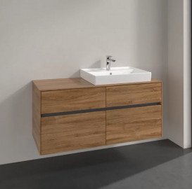 Тумба под раковину Villeroy & Boch Collaro 120х50 см ДСП дуб канзас C08300RH
