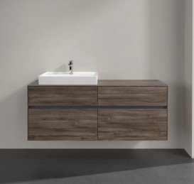 Тумба под раковину Villeroy & Boch Collaro 140х50 см ДСП каменный дуб C08500RK