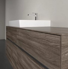 Тумба под раковину Villeroy & Boch Collaro 140х50 см ДСП каменный дуб C08500RK