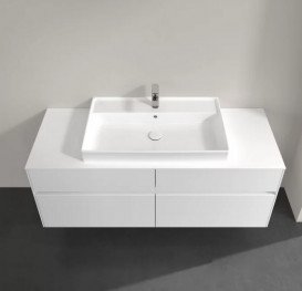 Тумба под раковину Villeroy & Boch Collaro 140х50 см МДФ глянцевый белый C08800DH