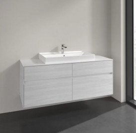 Тумба под раковину Villeroy & Boch Collaro 140х50 см ДСП белое дерево C08800E8