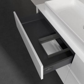 Тумба під раковину Villeroy&Boch Collaro 140х50 см ДСП білий матовий C08900MS