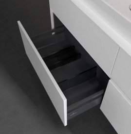 Тумба під раковину Villeroy&Boch Collaro 140х50 см ДСП білий матовий C08900MS