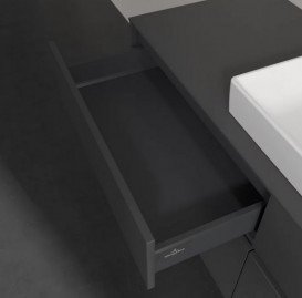 Тумба під раковину Villeroy&Boch Collaro 140х50 см МДФ глянсовий сірий C09000FP