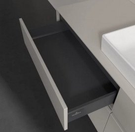 Тумба под раковину Villeroy & Boch Collaro 140х50 см ДСП мягкий серый C09000VK