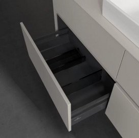Тумба под раковину Villeroy & Boch Collaro 140х50 см ДСП мягкий серый C09000VK