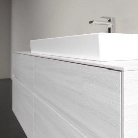 Тумба під раковину Villeroy&Boch Collaro 140х50 см ДСП біле дерево C09000E8