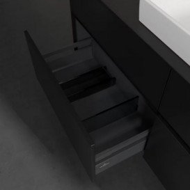 Тумба под раковину Villeroy & Boch Collaro 140х50 см МДФ черный матовый лак C09000PD