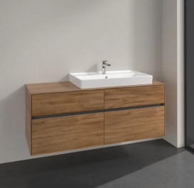 Тумба під раковину Villeroy & Boch Collaro 140х50 см ДСП дуб канзас C09000RH