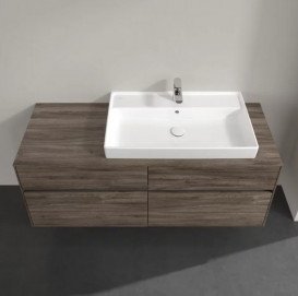 Тумба під раковину Villeroy & Boch Collaro 140х50 см ДСП кам'яний дуб C09000RK