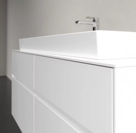 Тумба під раковину Villeroy&Boch Collaro 120х50 см МДФ глянсовий білий C09100DH