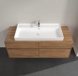 Тумба под раковину Villeroy & Boch Collaro 140х50 см ДСП дуб канзас C09200RH