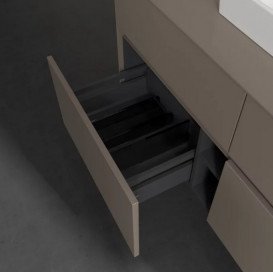 Тумба под раковину Villeroy & Boch Collaro 120х50 см с подсветкой ДСП трюфель серый C070B0VG