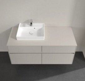 Тумба під раковину Villeroy & Boch Collaro 120х50 см із підсвічуванням ДСП м'який сірий C071B0VK