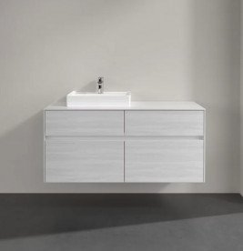 Тумба під раковину Villeroy & Boch Collaro 120х50 см із підсвічуванням ДСП біле дерево C071B0E8