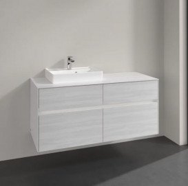 Тумба під раковину Villeroy & Boch Collaro 120х50 см із підсвічуванням ДСП біле дерево C071B0E8