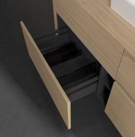 Тумба під раковину Villeroy & Boch Collaro 140х50 см із підсвічуванням ДСП північний дуб C073B0VJ