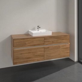 Тумба под раковину Villeroy & Boch Collaro 140х50 см с подсветкой ДСП дуб канзас C073B0RH