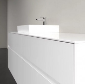 Тумба под раковину Villeroy & Boch Collaro 140х50 см с подсветкой МДФ глянцевый белый C074B0DH