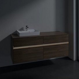 Тумба под раковину Villeroy & Boch Collaro 140х50 см с подсветкой ДСП дуб аризона C074B0VH