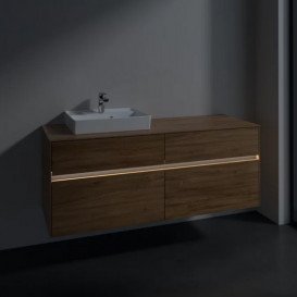 Тумба під раковину Villeroy & Boch Collaro 140х50 см із підсвічуванням ДСП дуб канзас C074B0RH